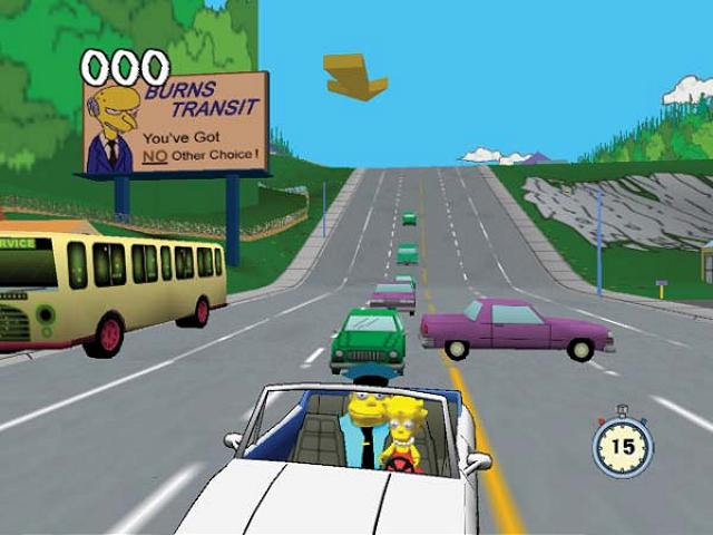 Simpsons Road Rage Map